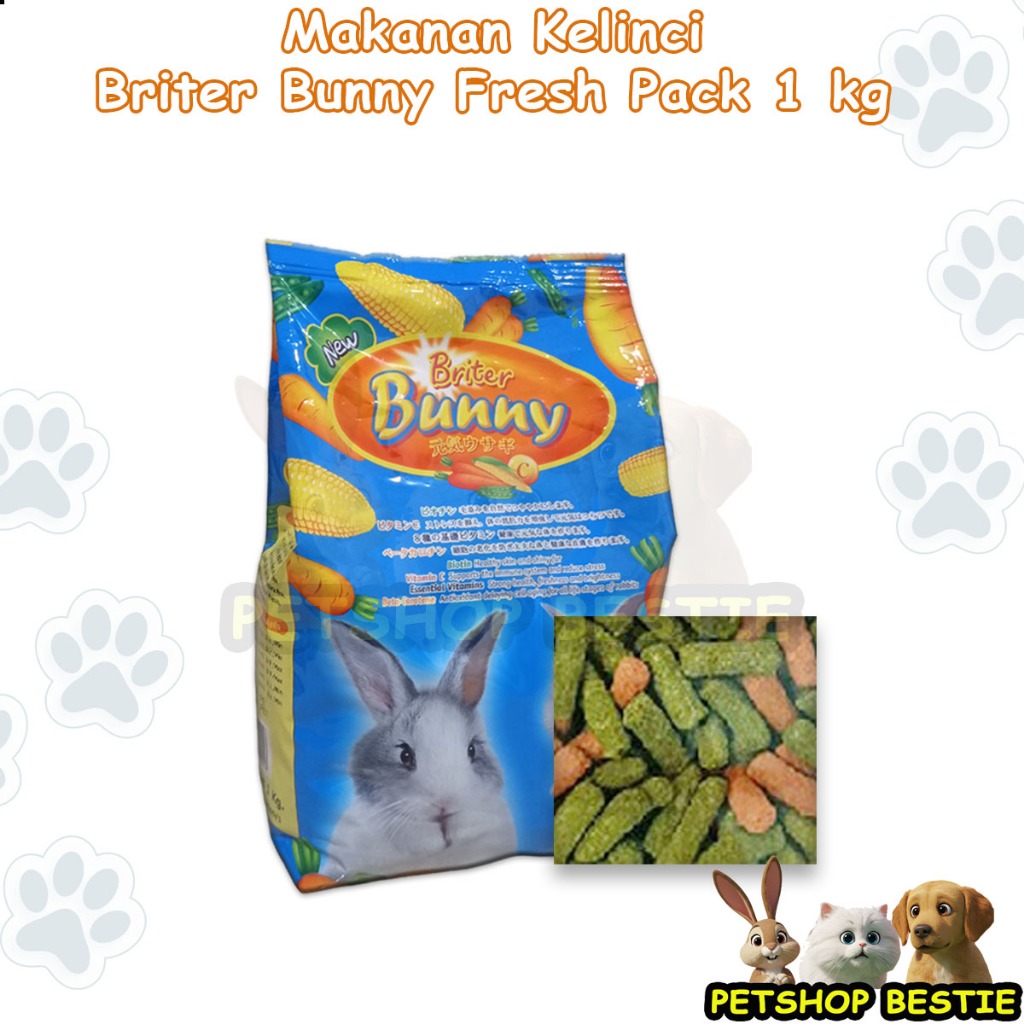 Makanan Kelinci BRITER BUNNY 1 Kg Carrot Rabbit Food Britter Bunny