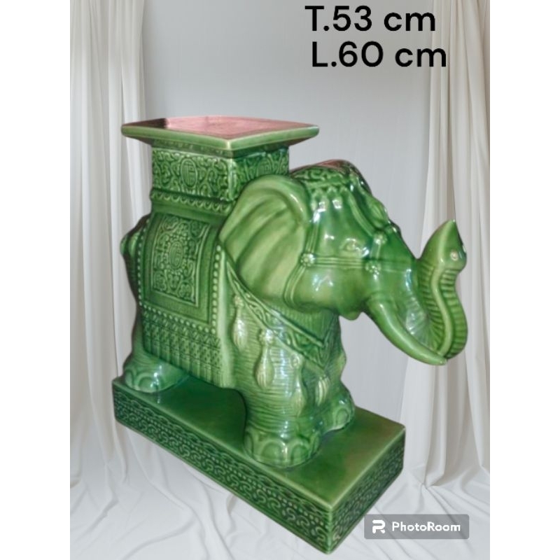 tempat duduk gajah keramik tailad