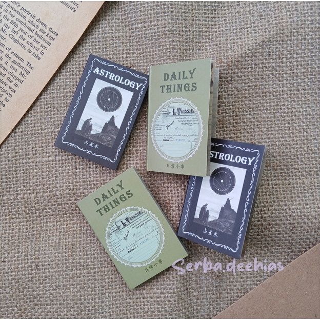 

6PCS Vintage Paper DIY Dekorasi Scrapbook / Jurnal / Diary