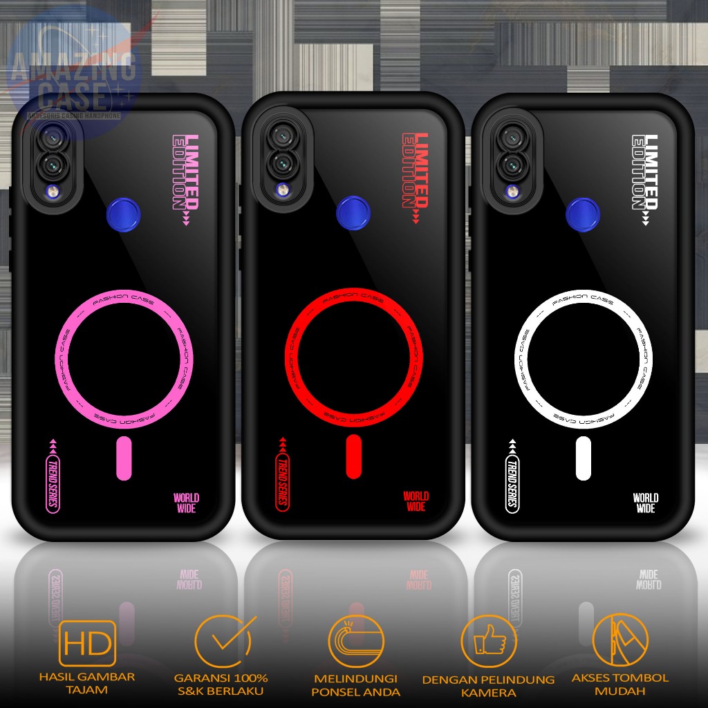 Softcase Glass kaca For REDMI NOTE 7 NOTE 7 PRO RNG Casing Handphone Case Hp Procamera