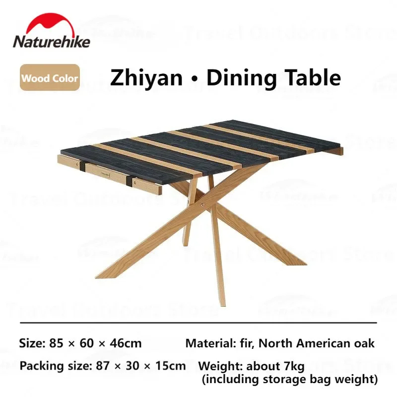 MEJA MAKAN KAYU PORTABLE NATUREHIKE CNH22JU026