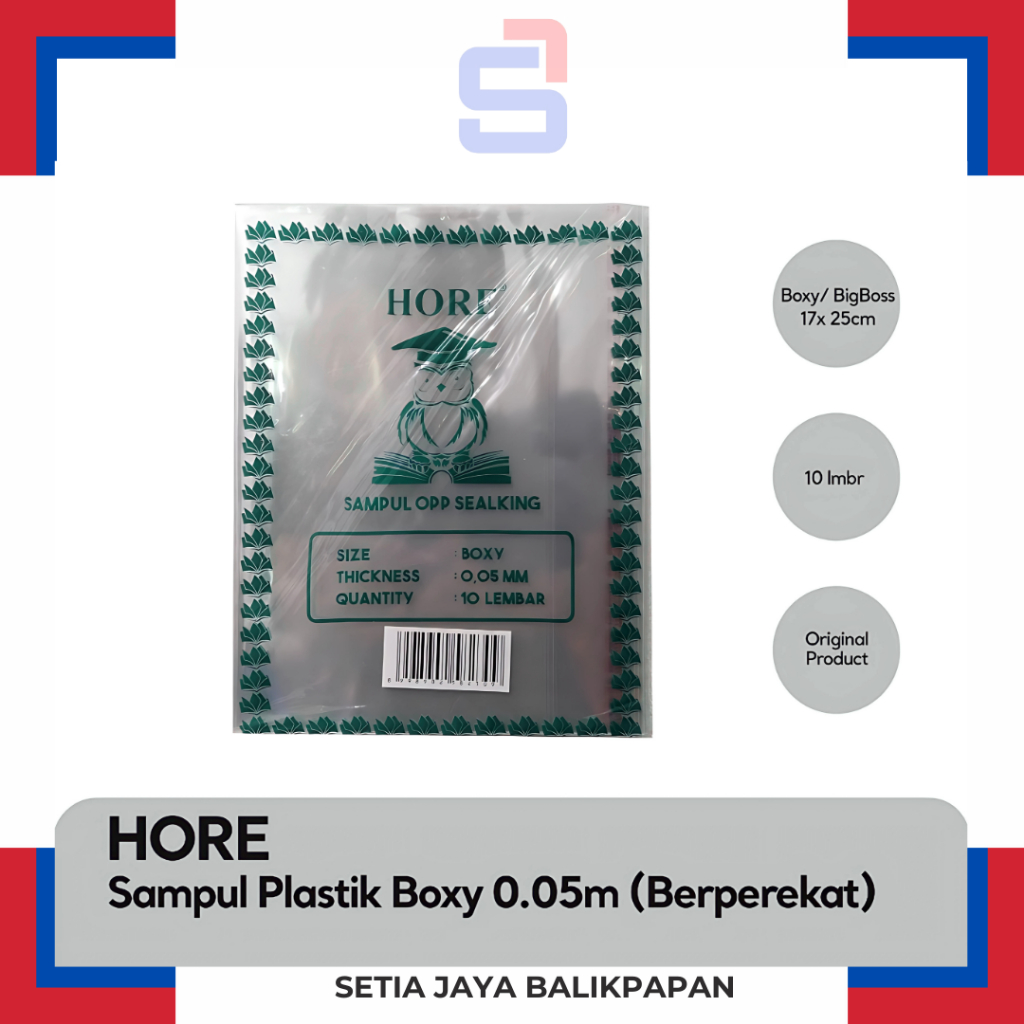 

Sampul Buku Plastik Opp HORE