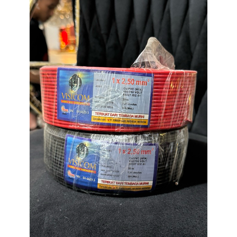 NYA 2,5 (50meter)/ KABEL TUNGGAL VISICOM/ KABEL LISTRIK TUNGGAL