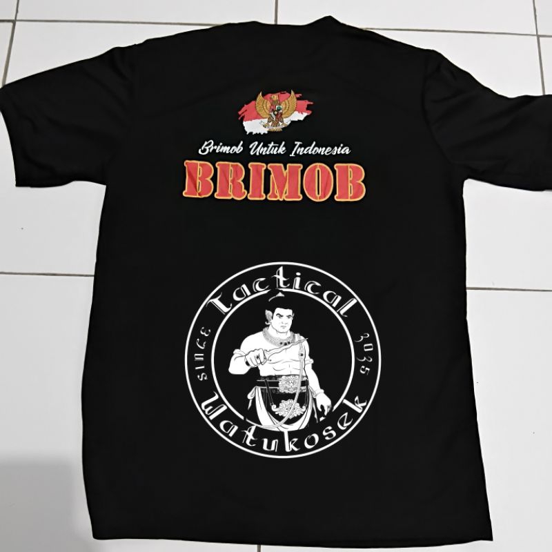 Ukuran Jumbo Kaos Bahan Jersey Brimob untuk Indonesia asli Jatah
