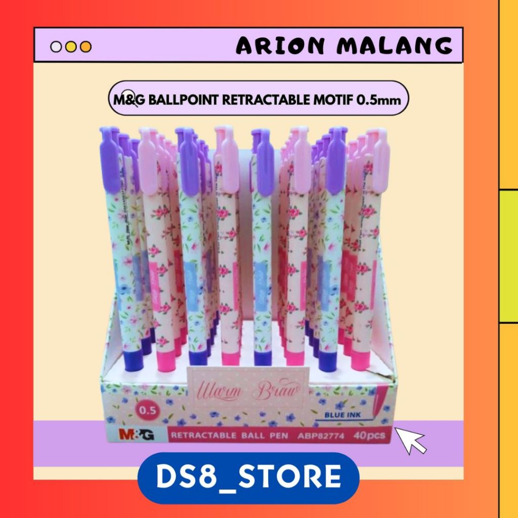 

M&G Ballpoint Retractable Motif 0.5mm Blue ABP82774