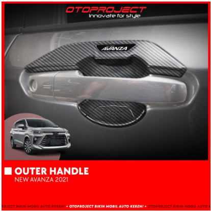 Cover Handle Outer Pelindung Pintu Mobil All New Avanza 2021/ Pelindung Handle Pintu Mobil All New A