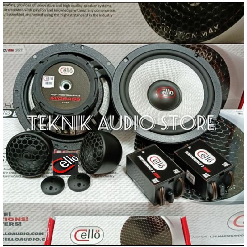 Speaker 2way Cello Performance 2 Tweeter Fullrange 2inch