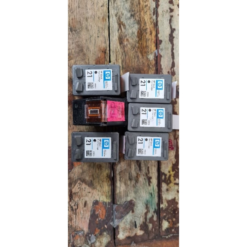 catridge tinta hp 21 black  baru stok lama