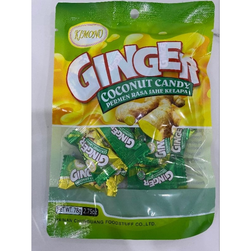 

PERMEN KIMONO GINGER COCONUT CANDY || 78g
