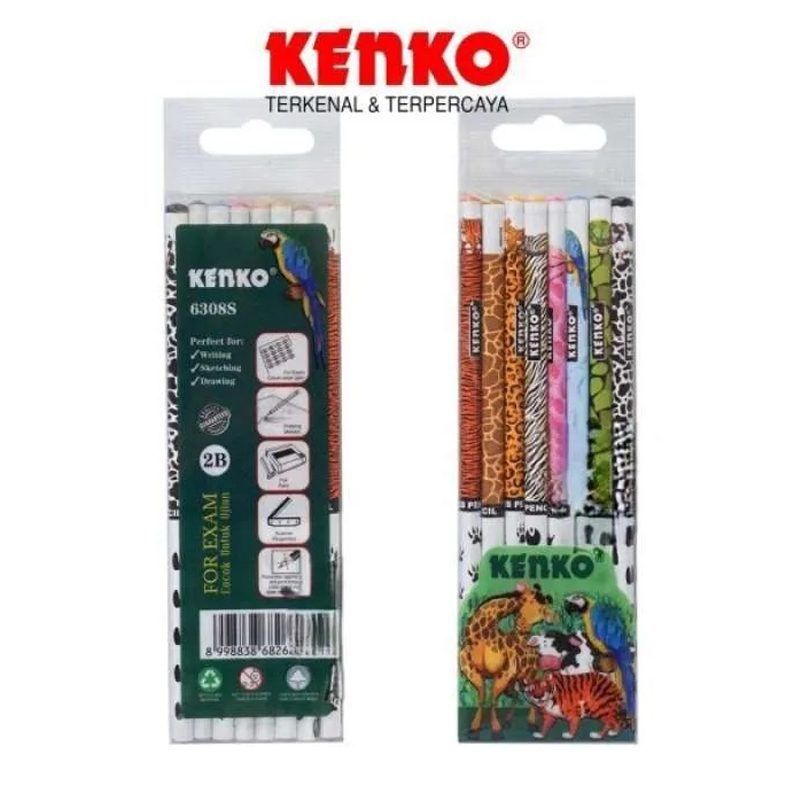 

Pensil Serut / Pansil Raut Animal isi 8 Kenko 6308S