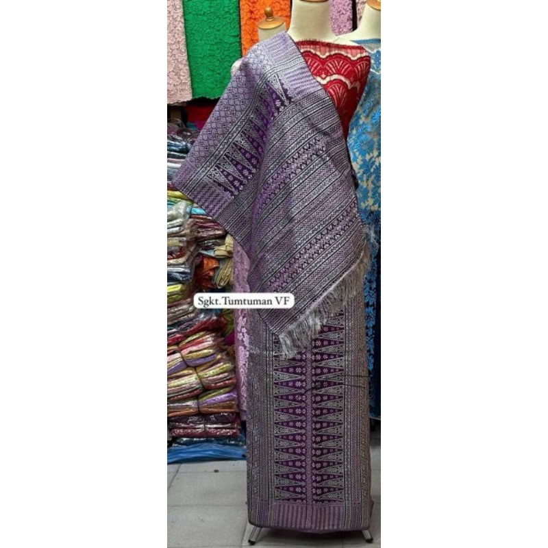 Songket Semi Tumtuman Tenun Mesin