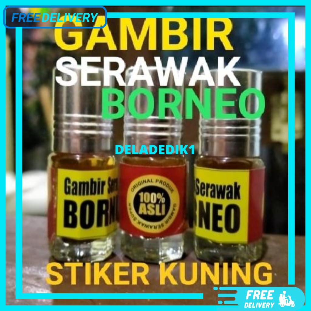 Gambir Sarawak Stiker Kuning 3ML