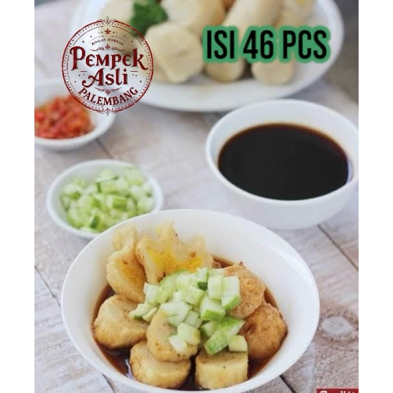 

Pempek Asli Palembang isi Mix 46pcs + cuko / Empek empek Asli Palembang