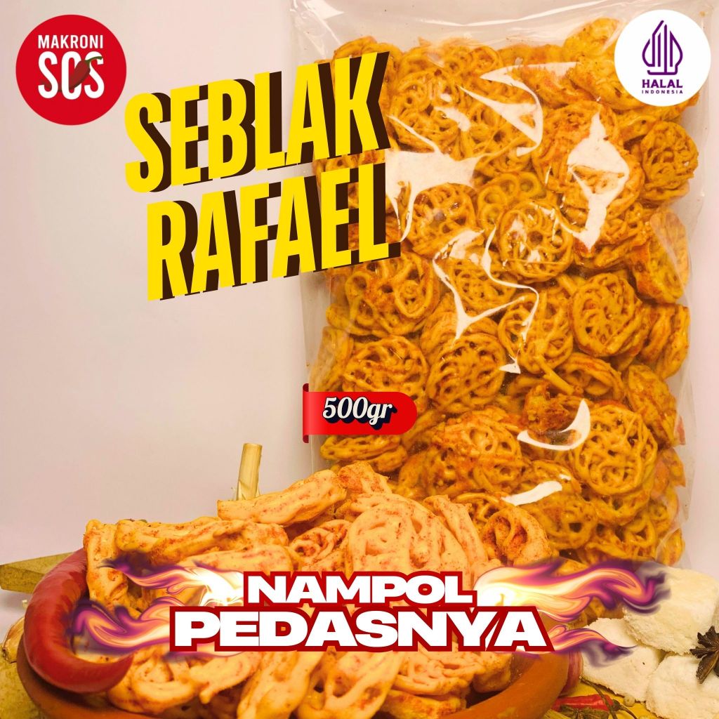 

Kerupuk seblak rafael (500gr) kerupuk seblak mawar pedas daun jeruk