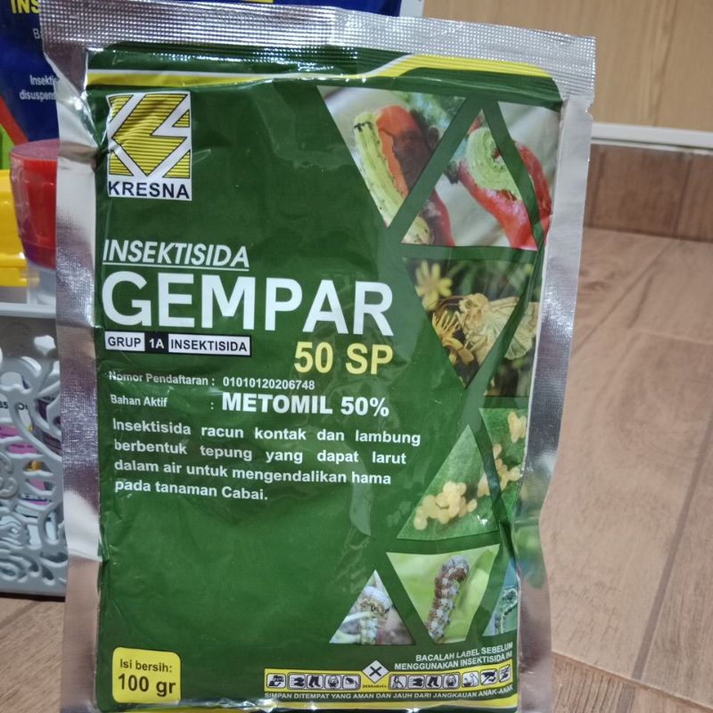 Racun ulat & telur Gempar 50 SP (metomil 50%)