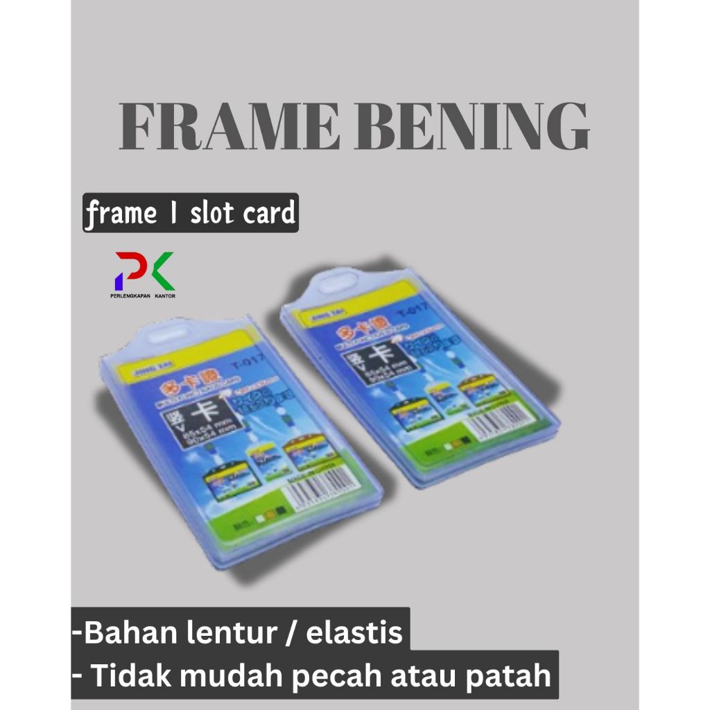 

CASING ELASTIS 1 MUKA / Frame elastis idcard 1kartu / casing idcard / card holder elastis