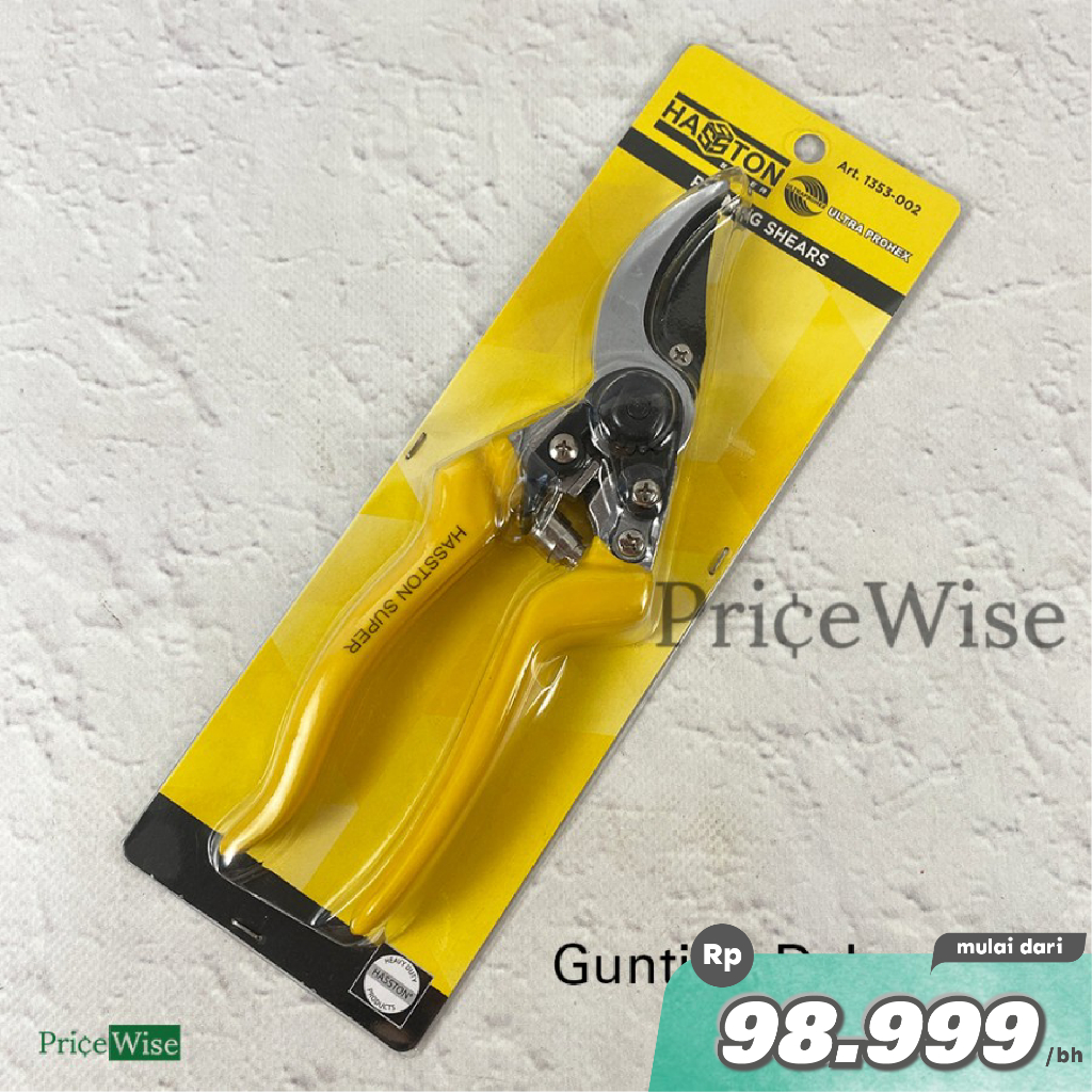 (GROSIR) Gunting Bunga 8.5" Hasston Super 1353-002 Gunting Ranting Dahan