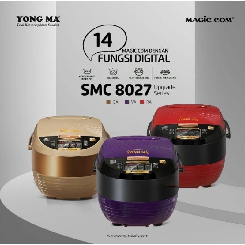 RICECOOK RICE COOKER  MAGIC COM MAGICOM PENANAK NASI MEGICOM MAJICOM MACIG YONG MA YONGMA 2 LITER