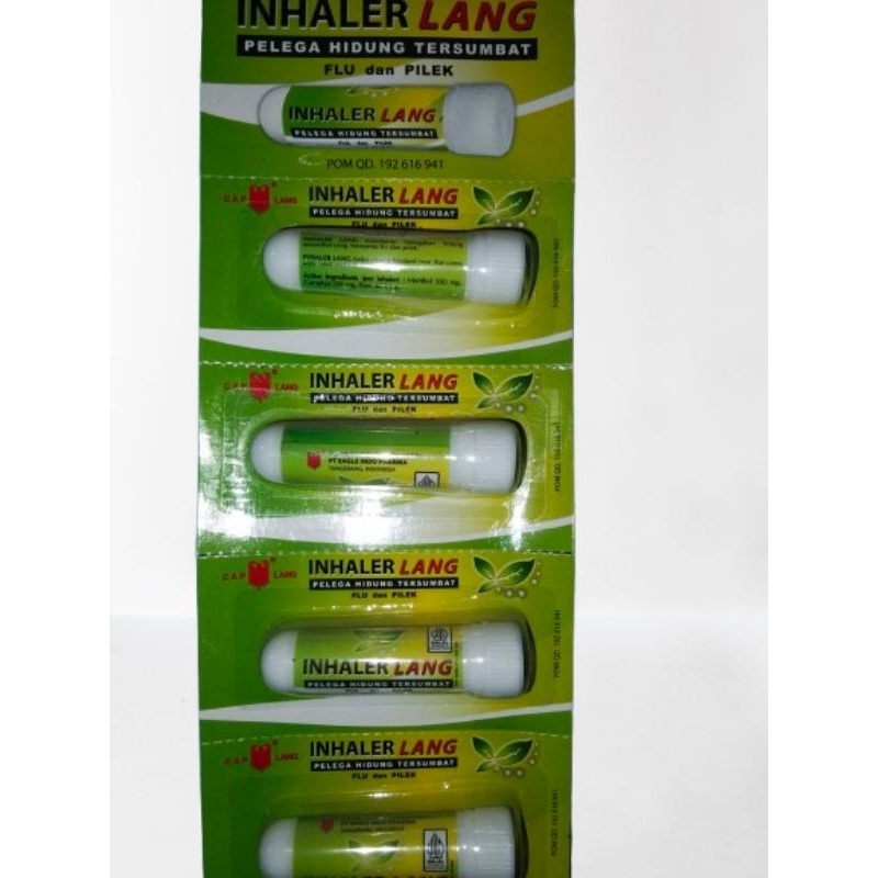 Inhaler Cap Lang / Lang Inhaler / Pelega Hidung Tersumbat / Inhaler