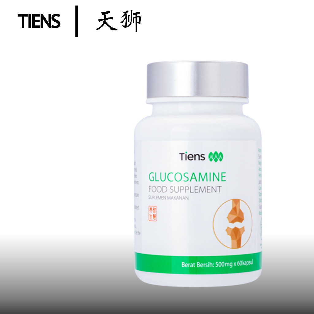 Glucosamine Tiens Vitamin Tulang Lutut Dan Sendi Dewasa & Lansia Glucosamin Original 60 Kapsul