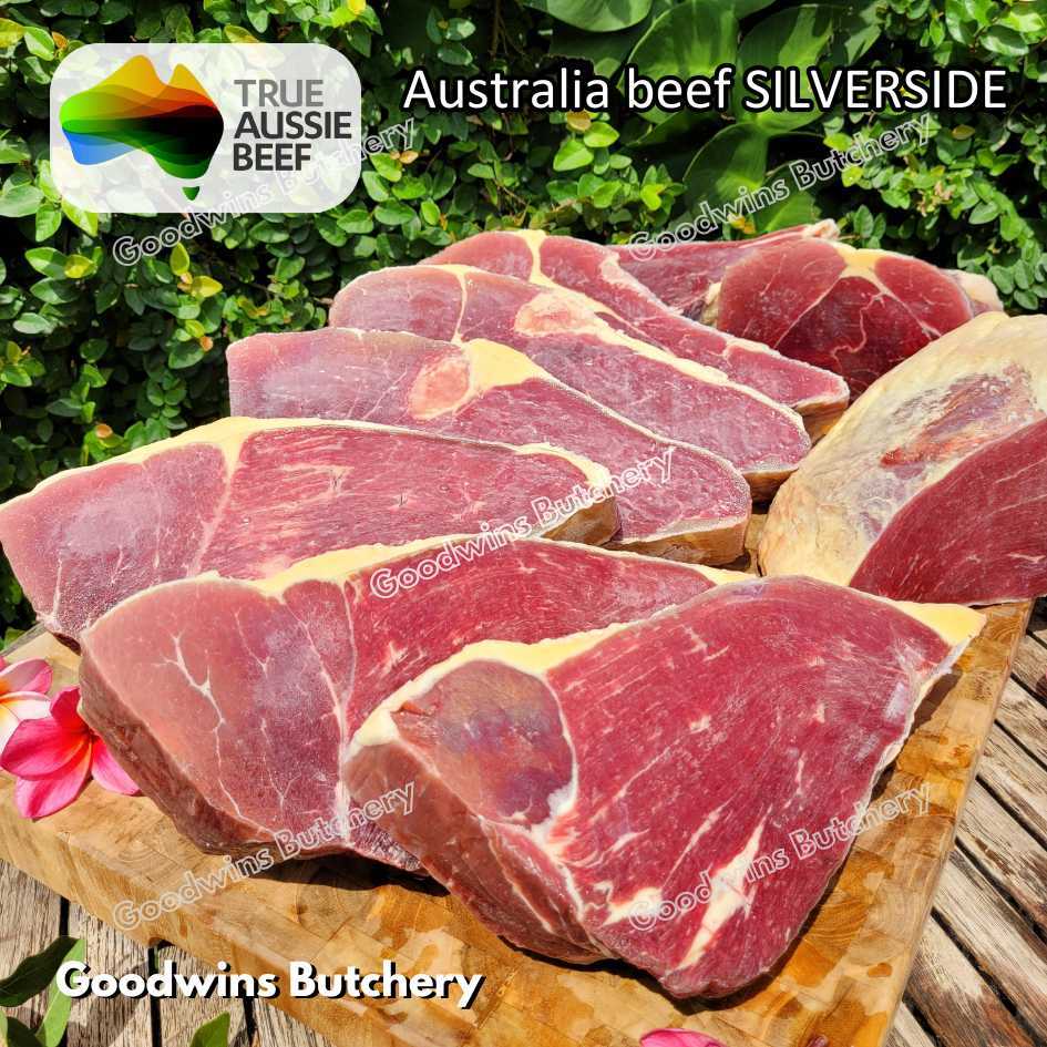 

Beef SILVERSIDE PORTIONED CUTS 4cm frozen for rendang curry dendeng empal jerky | Australia RALPHS