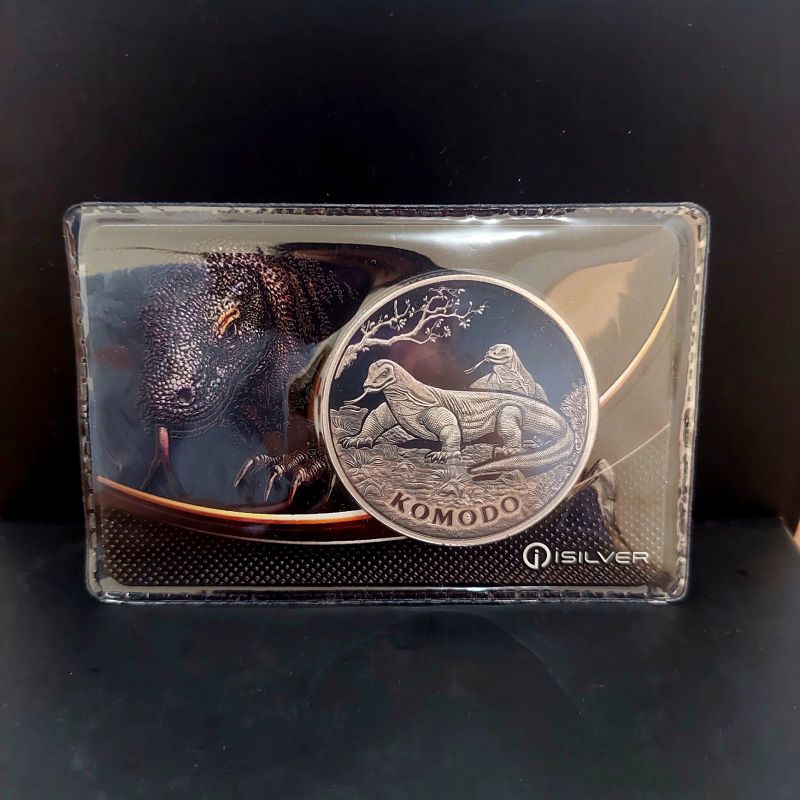 Perak Isilver Komodo Antique Finish 1 Oz