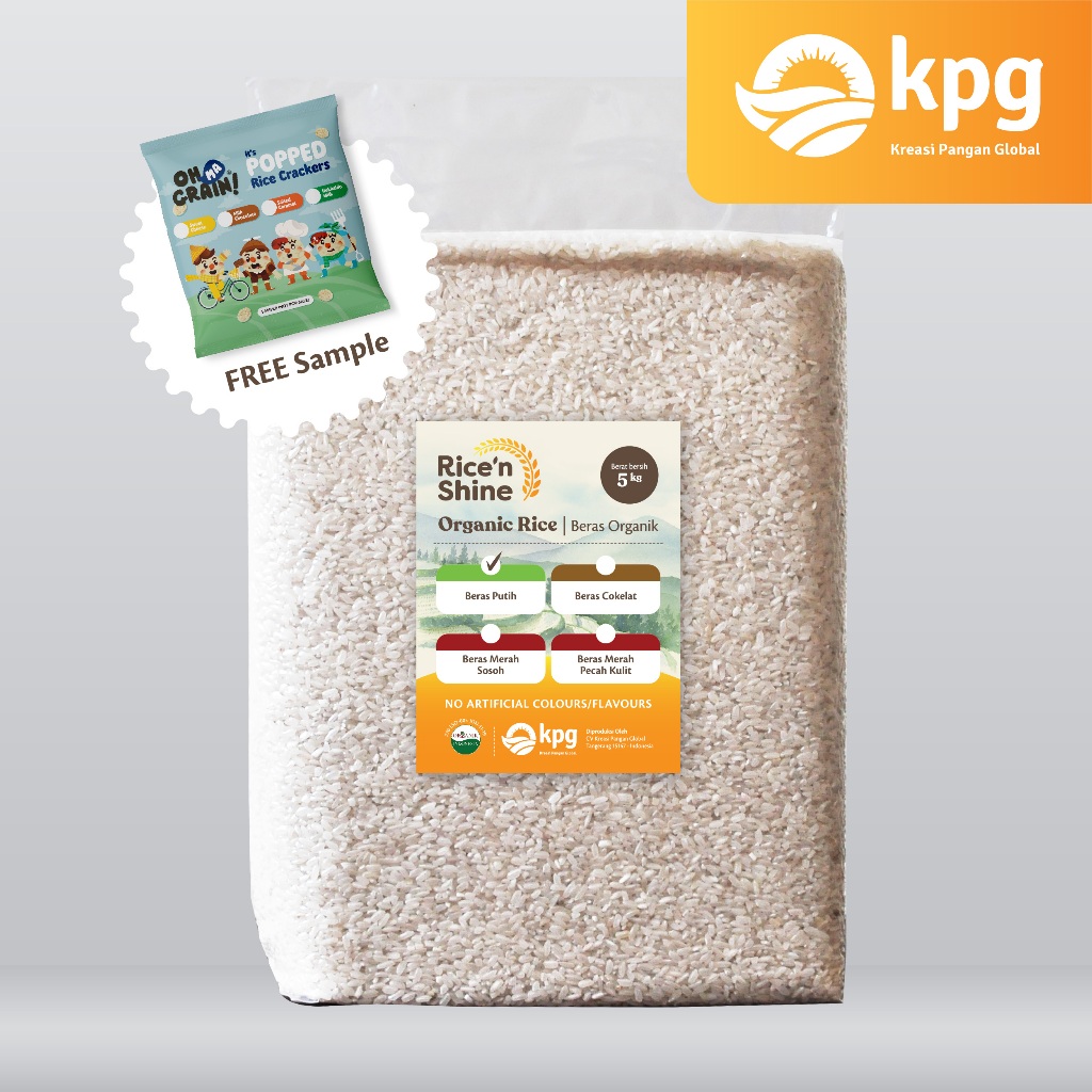 

Rice 'n Shine Beras Putih Organik - 5 Kg