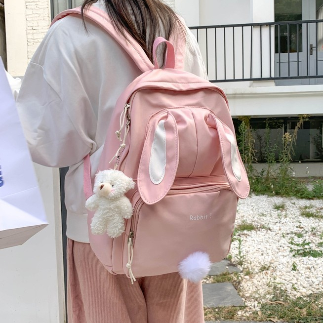 READY COD Tas Ransel Lucu Wanita Korean Backpack Polos Baby Bag Baru Tas Ransel eiger Anak Sekolah s