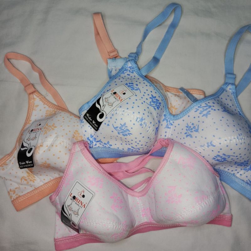 (Lorina) Sport Bra Remaja Wanita Busa Tipis / BH  ABG Anak Remaja Perempuan Size 32,34,36
