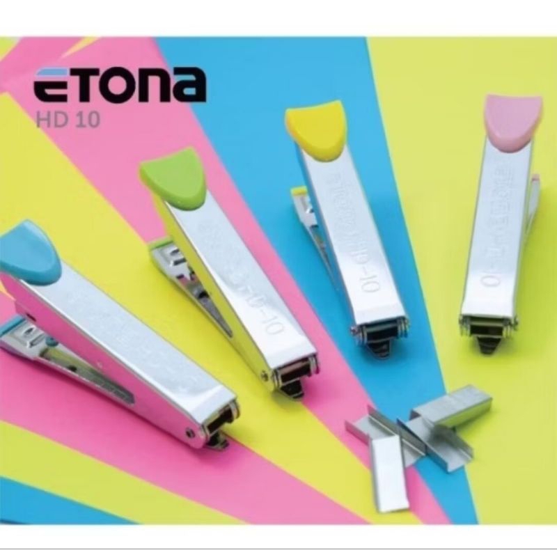 

stapler / staples etona HD 10 penjepit kertas plastik