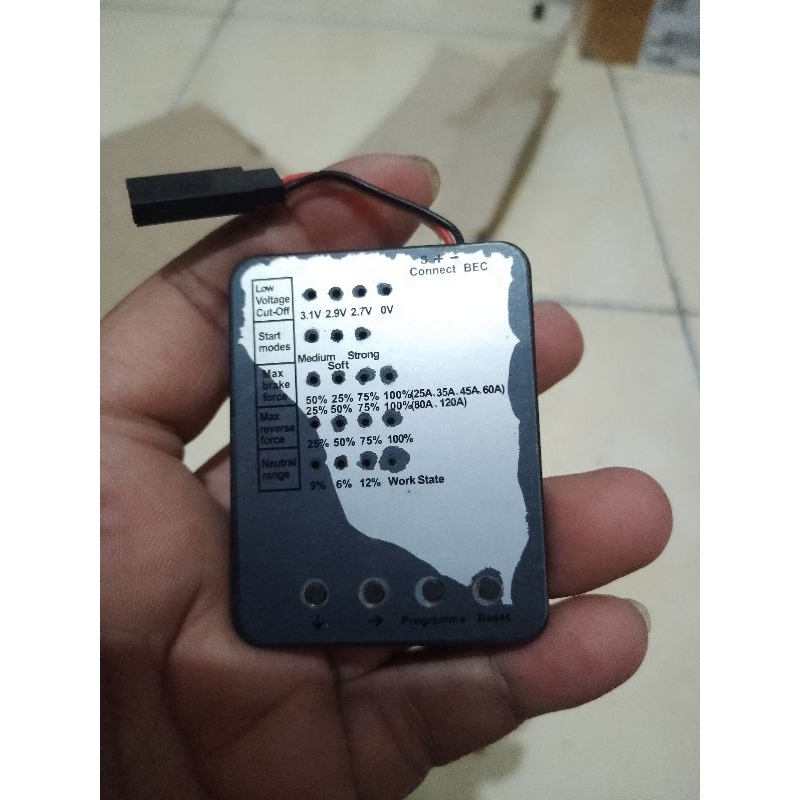 part rc program card buat surpass hobby ESC brushless