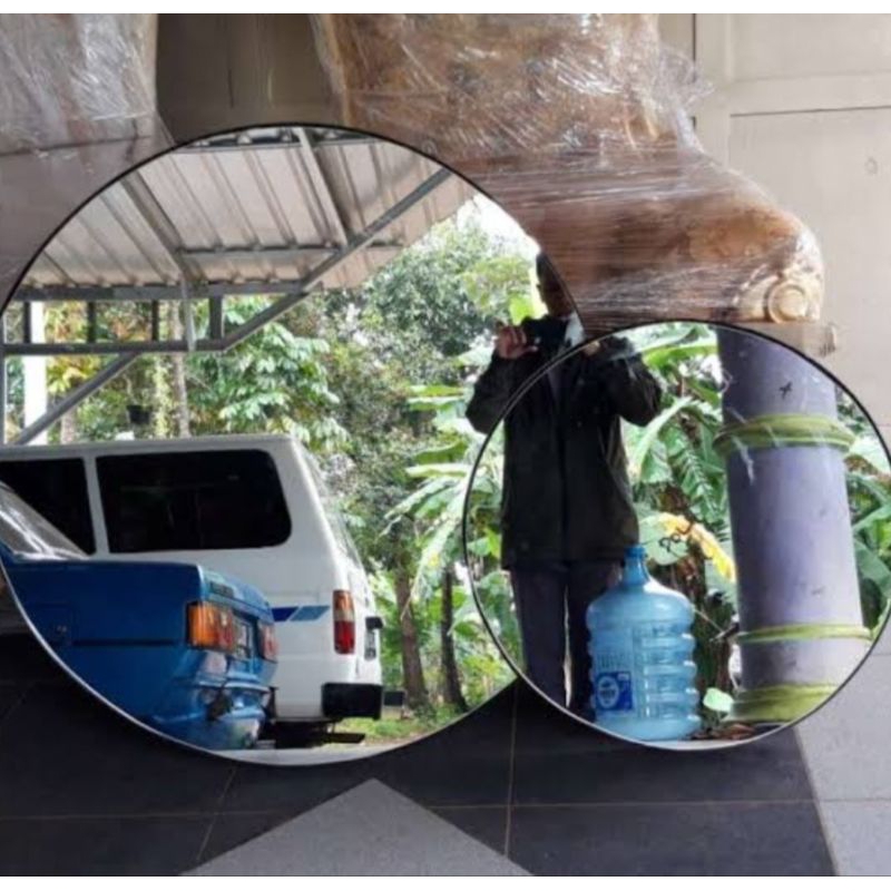 CERMIN DINDING BULAT KAYU CERMIN DINDING MINIMALIS CERMIN DINDING