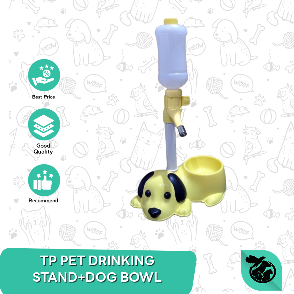 Tempat Minum Anjing Pet Feeder Drinking Stand