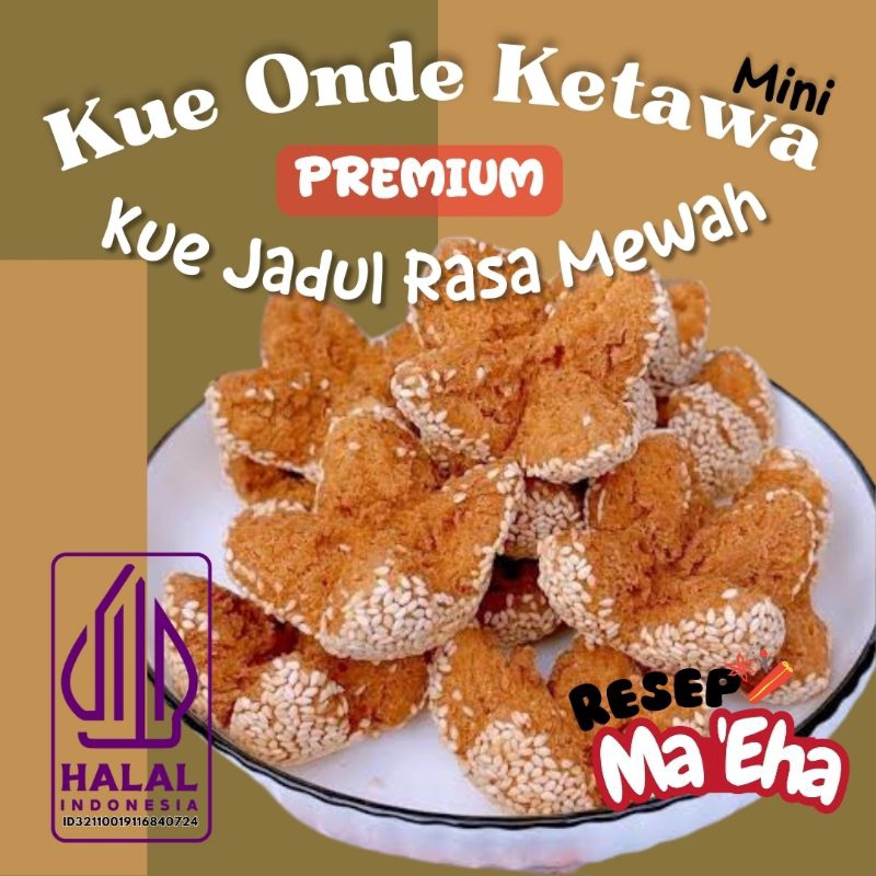 

Kue Onde Ketawa mini Premium / Kue Ketawa / Kue Jadul Rasa Mewah - 150gr
