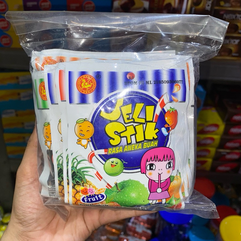 

Jeli Stik Rasa Aneka Buah isi 20pcs Camilan Nostalgia Jadoel | permen sedotan