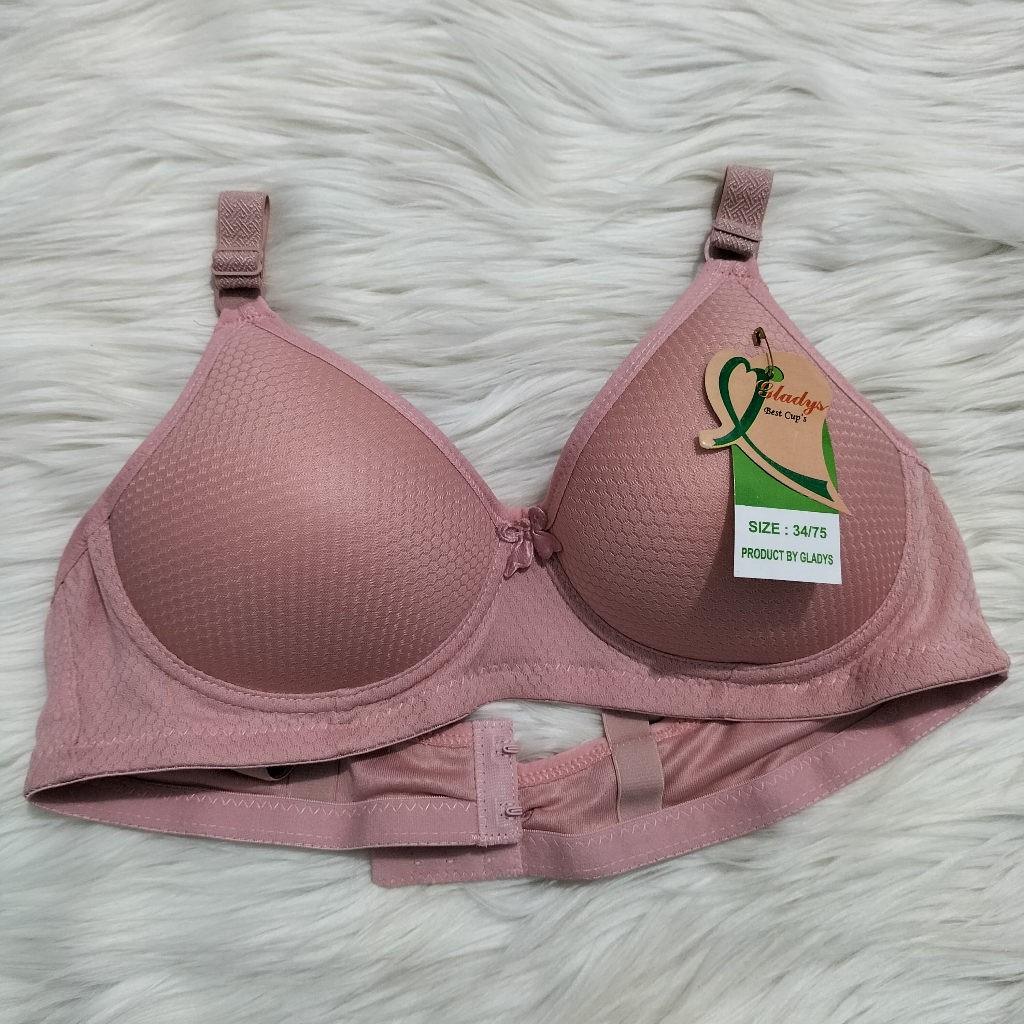 Gladys Bra Busa Bahan Katun Nyaman Dipakai Tanpa Kawat Kait 2 - BH Gladys