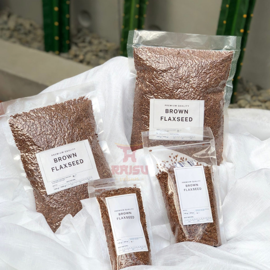 

BIJI RAMI / FLAXSEED ORGANIK IMPORT | SUPERFOOD UNTUK DIET, SALAD, OATMEAL & SMOOTHIE