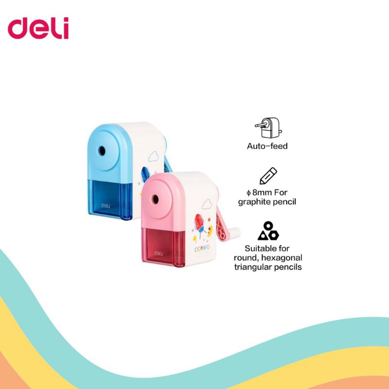 

deli rautan pensil putar ROTARY SHARPENER 0641S