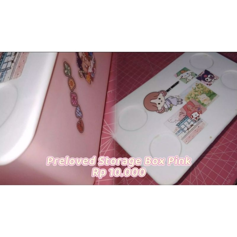 

(Baca Deskripsi) Preloved Storage Box Pink Hijau Biru