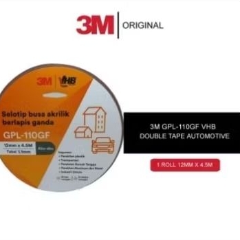 

double tape 3m VHB 4900 size 12mm x 4,5m /automitive/building