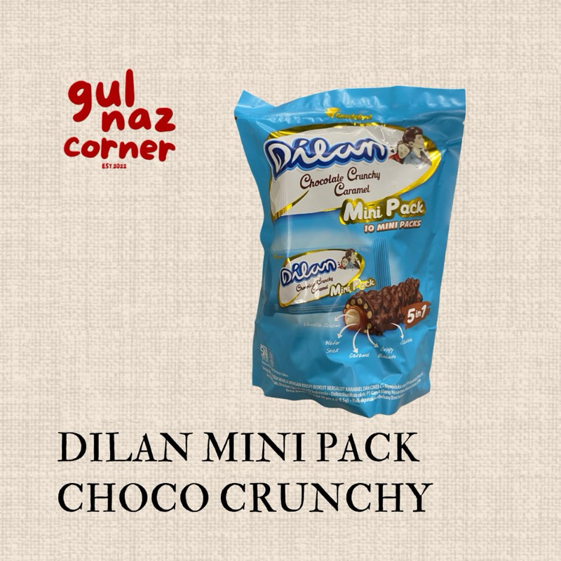 

[FREE BUBBLE WRAP] DILAN CHOCOLATE CRUNCHY CARAMEL MINI PACK 10 PCS