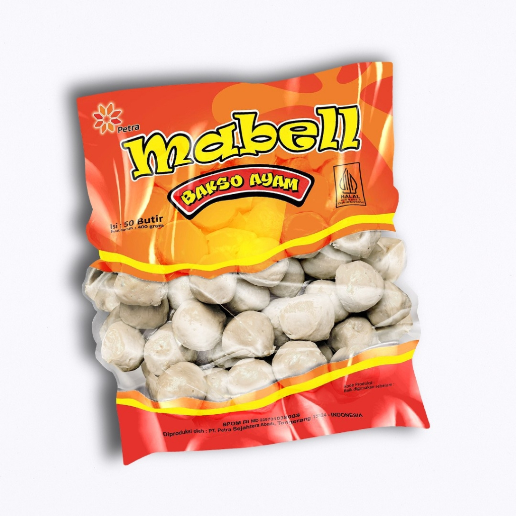 

MABELL Bakso Ayam isi 50 Butir 400 Gram