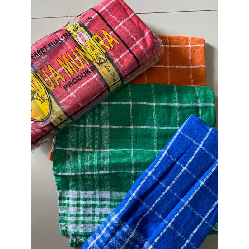 lap 2menara warna / lap kotak warna / serbet dapur / lap warna original
