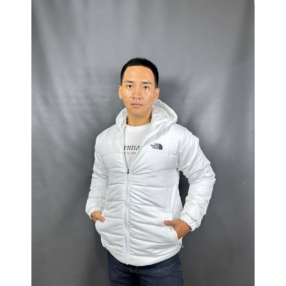 KODE P83P  SIAP KIRIM  JAKET OUTDOOR PUFFER KEMBUNG BULANG FULL DACRON BULANG PUTIH JAKET GELEMBUNG 