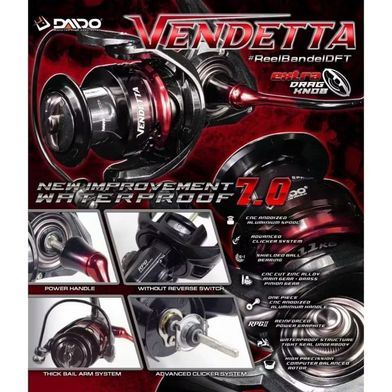 REEL DAIDO VENDETTA POWER HANDLE