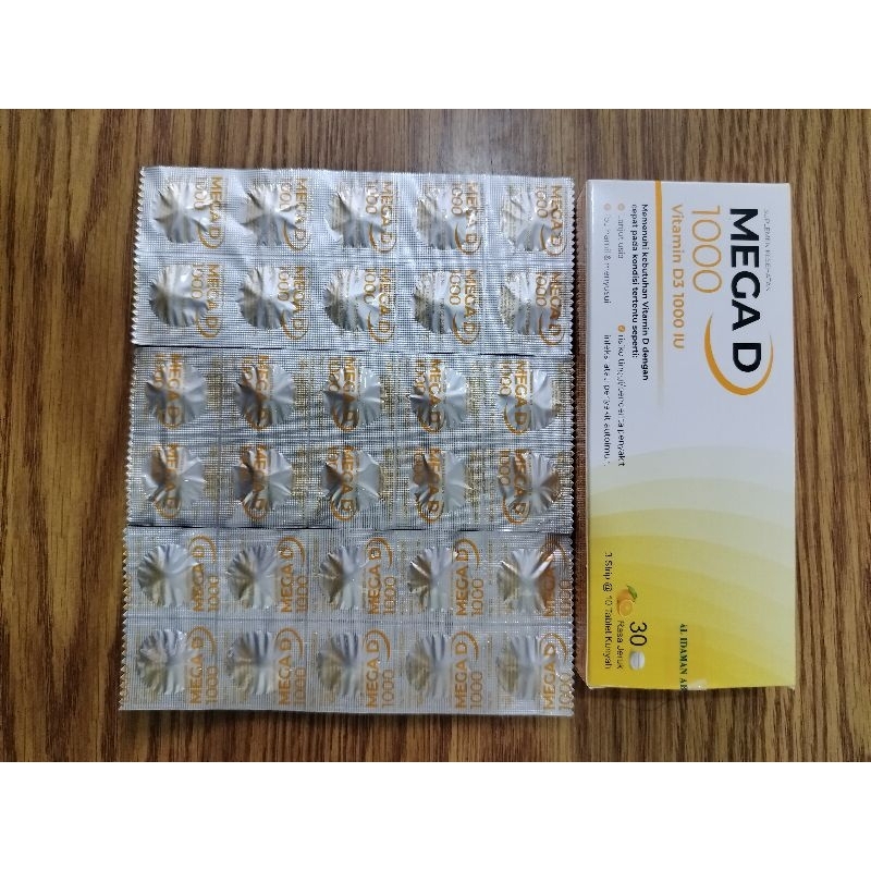 vitamin D3 mega D untuk kesehatan tulang gigi meningkatkan imun rambut rontok tinggi badan langsing