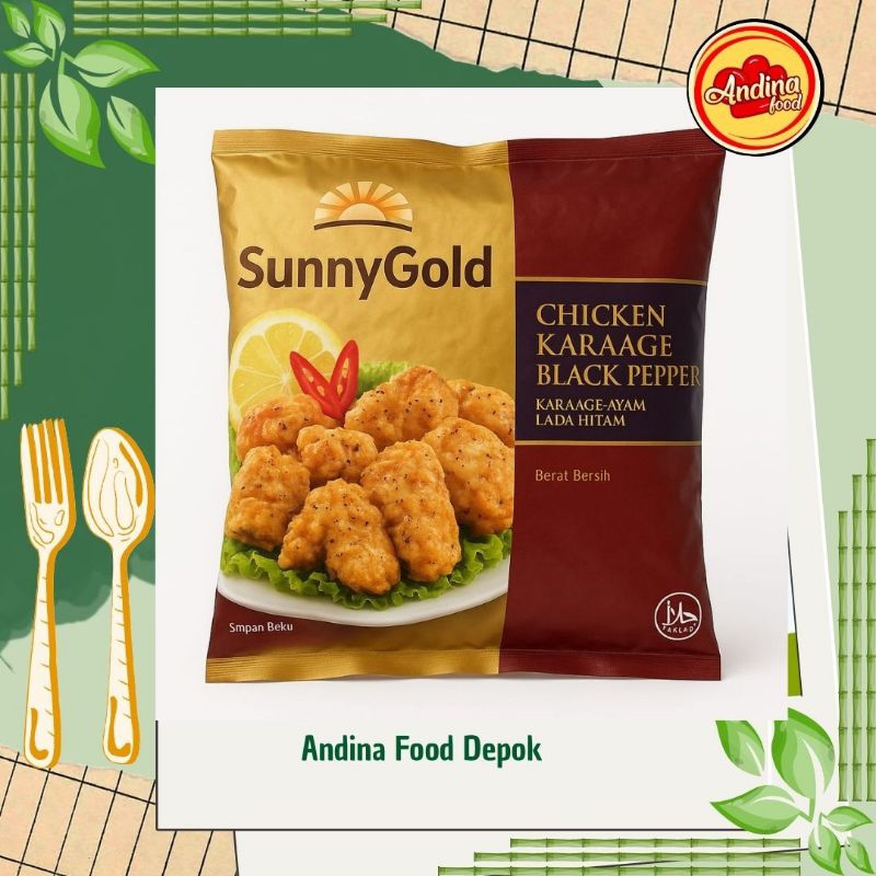 

SunnyGold Chicken Karaage Blackpepper – Ayam Jepang Pedas Gurih, Siap Goreng