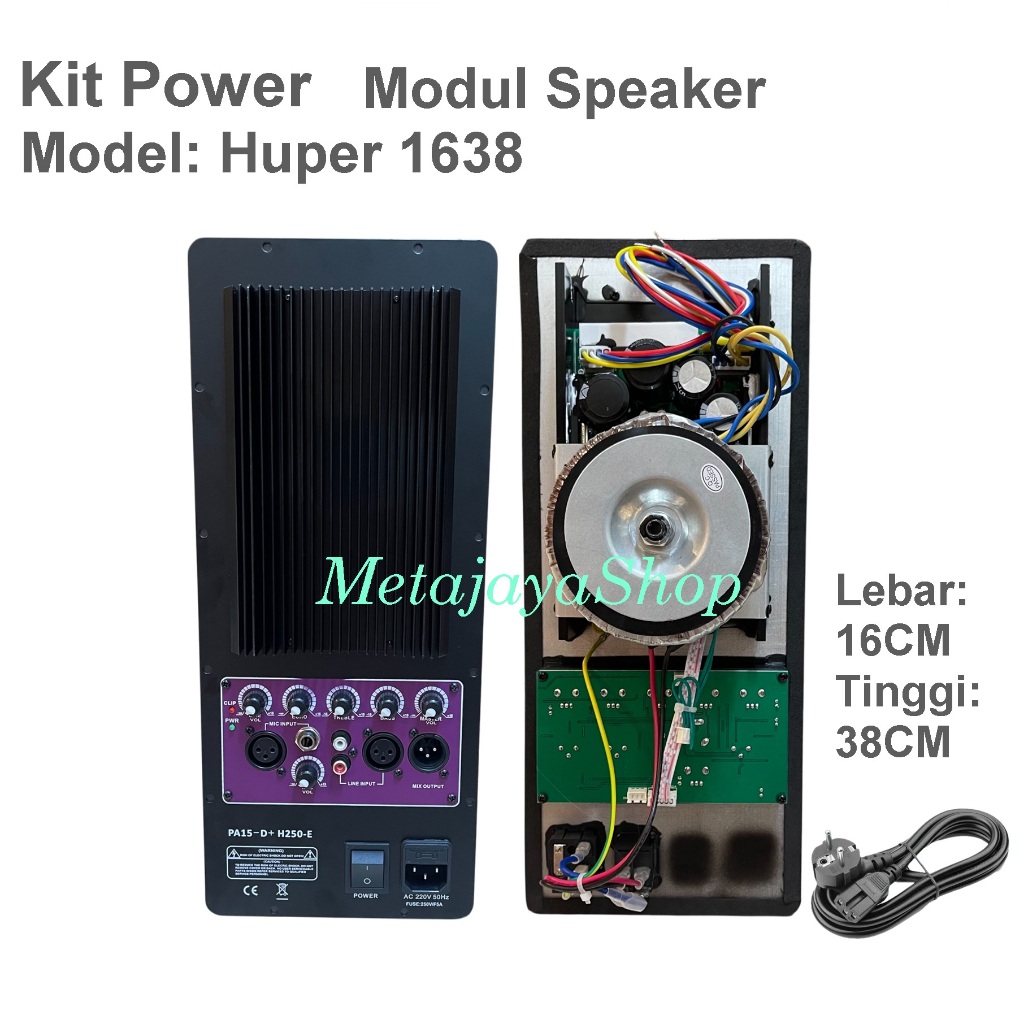 Modul Speaker Active Unggu 16X38 Echo Kit Power aktif Class D