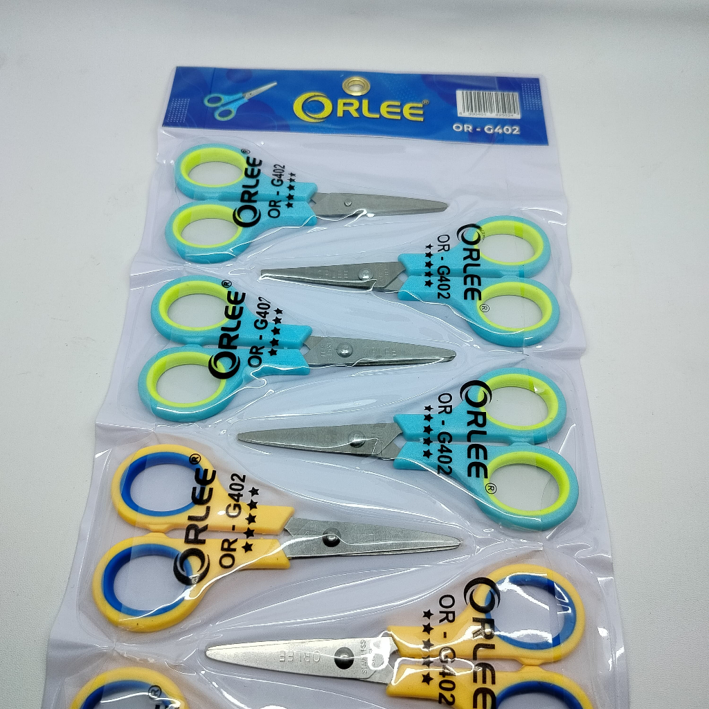 

Gunting Kecil Stainless Orle Gunting stainlist Orle Gunting Kuat Tajam Anti Karat Lusinan Isi 12