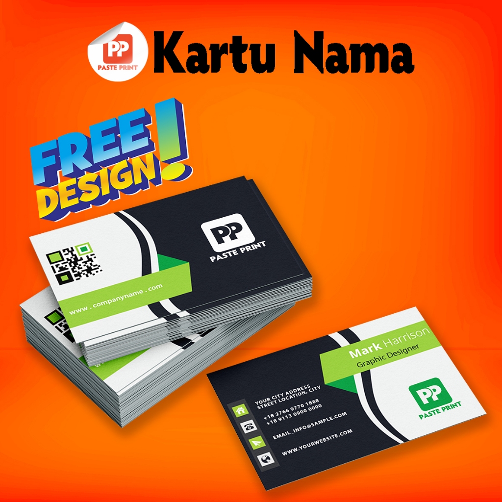 

Cetak Kartu Nama Premium Bahan Jasmine Custom Free Design